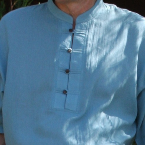 Mandarin collar shirt - MEN - Tortue de Mer