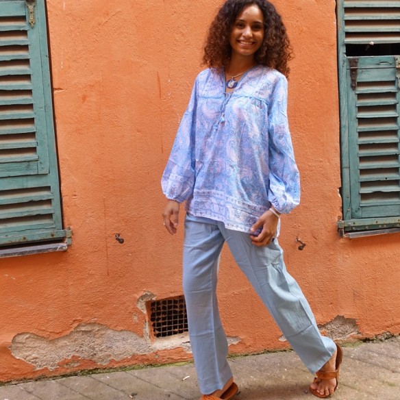 Cotton voile trousers - SAROUELS & TROUSERS - Tortue de Mer