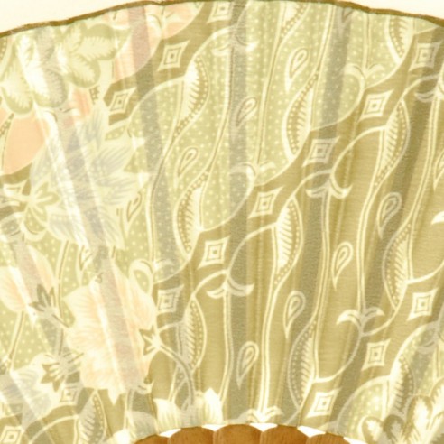 Eventail soie Brazil - SILK FAN - Tortue de Mer