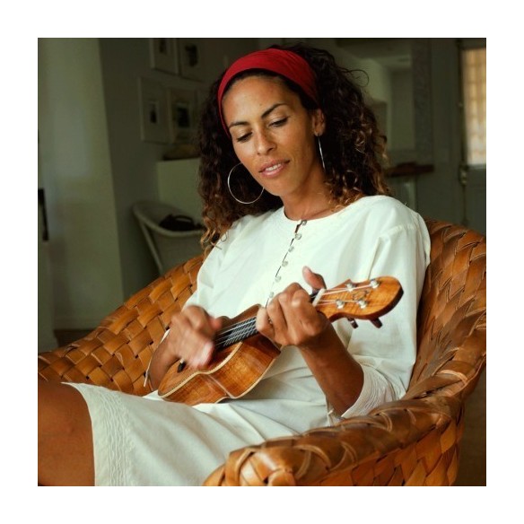 Tunique plage crème - Beach kaftan - Tortue de Mer