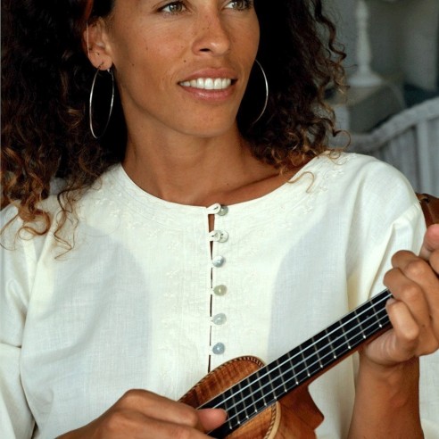 Tunique plage crème - Beach kaftan - Tortue de Mer