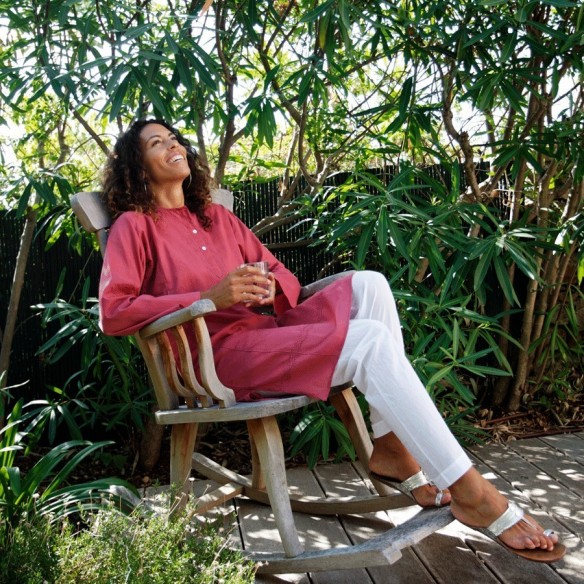 Tunique indienne rose - Bohemian tunics - Tortue de Mer