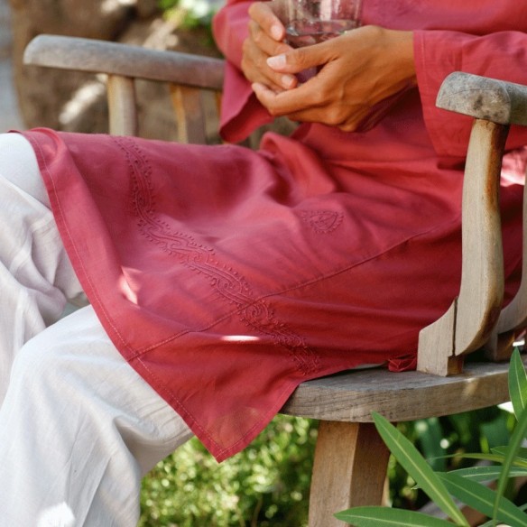 Tunique indienne rose - Bohemian tunics - Tortue de Mer