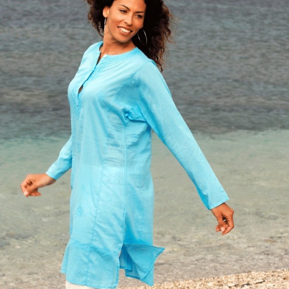 Tunique indienne turquoise - Bohemian tunics -