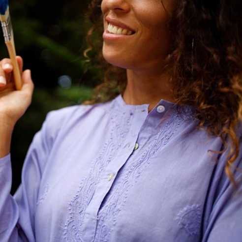 Tunique indienne violette - Bohemian tunics -