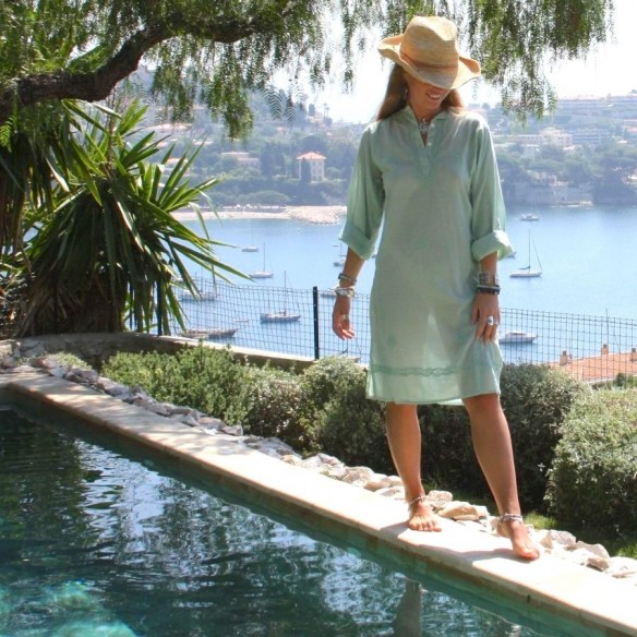 Tunique indienne vert amande - TUNIQUES FEMME - Tortue de Mer