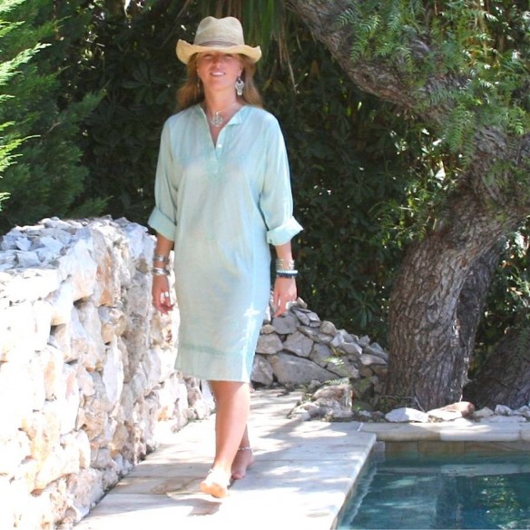 Tunique indienne vert amande - TUNIQUES FEMME - Tortue de Mer