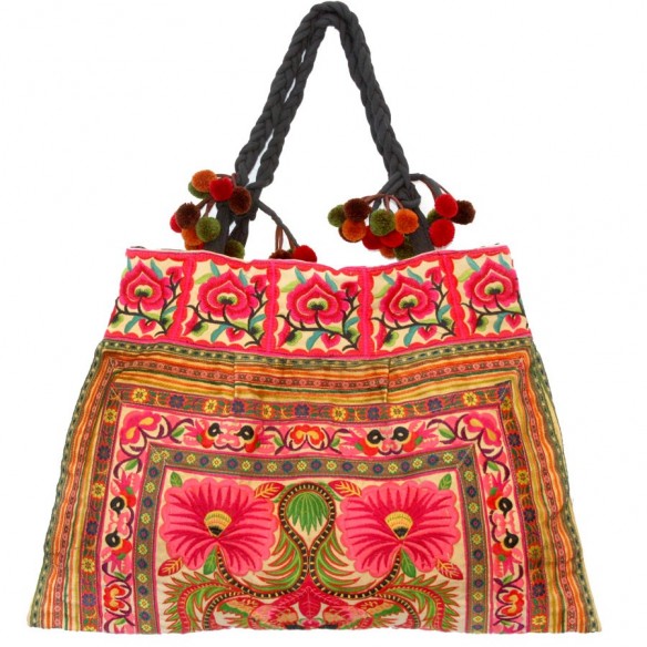 Sac bohème safran - EMBROIDERED BAGS - Tortue de Mer