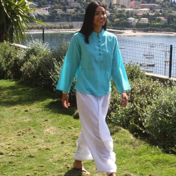 Cotton voile tunic - KAFTANS & TUNICS - Tortue de Mer