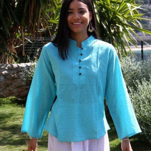 Cotton voile tunic - KAFTANS & TUNICS - Tortue de Mer