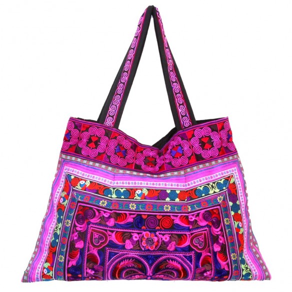 Sac broderies Hmong - SACS BRODÉS - Tortue de Mer