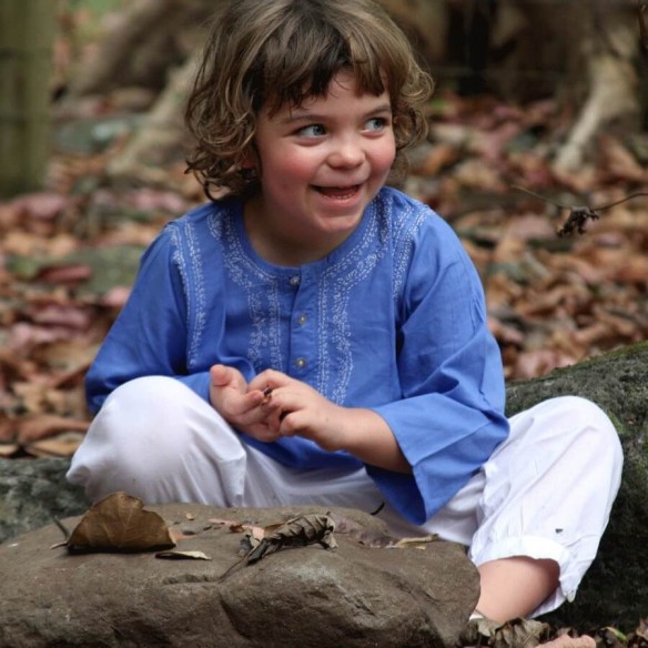 Tunique coton enfant indigo - ENFANTS ET ADOS - Tortue de Mer