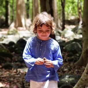 Tunique coton enfant indigo - ENFANTS ET ADOS - Tortue de Mer 2