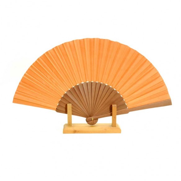 Eventail soie orange - EVENTAILS - Tortue de Mer