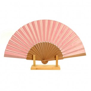 Eventail soie rose - EVENTAILS - Tortue de Mer