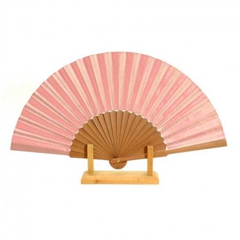 Eventail soie rose - EVENTAILS - Tortue de Mer