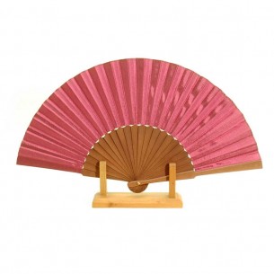 Eventail soie fuchsia - EVENTAILS - Tortue de Mer