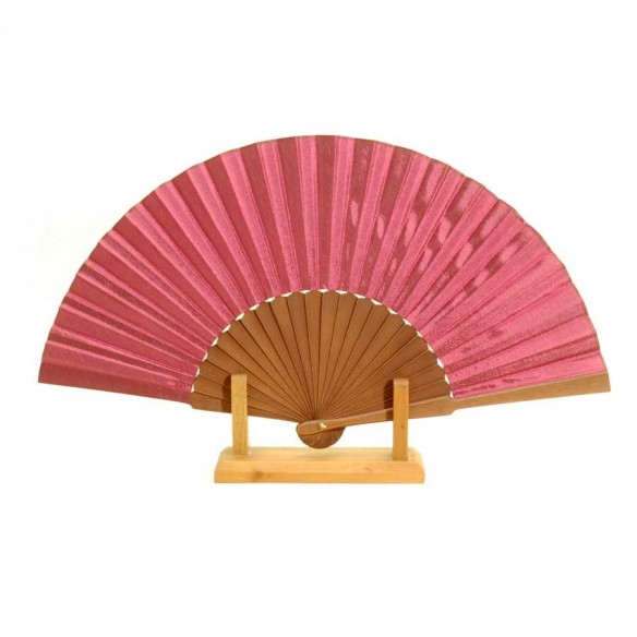 Eventail soie fuchsia - EVENTAILS - Tortue de Mer