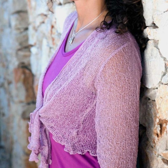 Boléro parme - CACHES-COEUR -