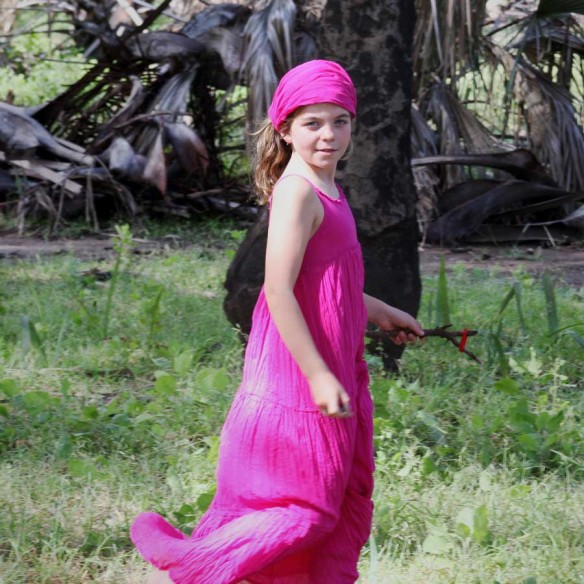 Robe longue d'été fuchsia - Robes longues été - Tortue de Mer