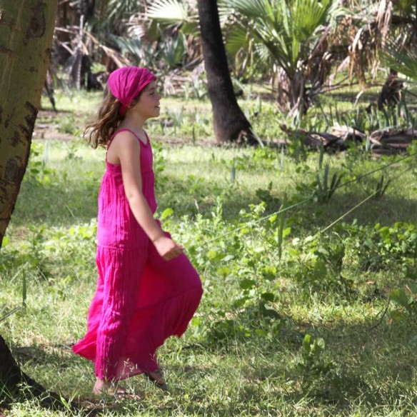 Robe longue d'été fuchsia - Robes longues été - Tortue de Mer