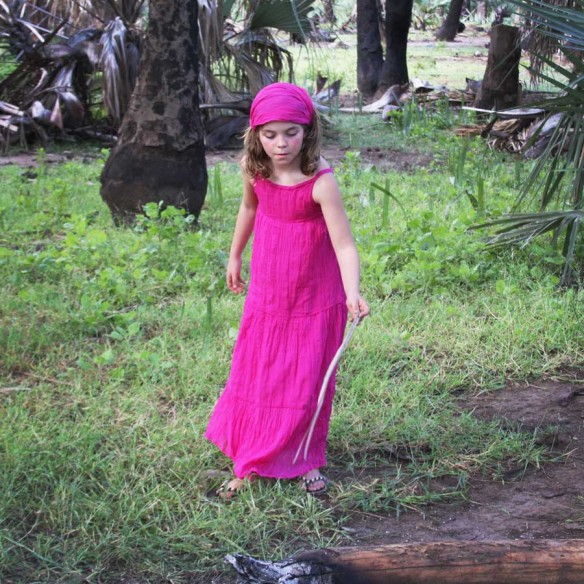 Robe longue d'été fuchsia - Robes longues été - Tortue de Mer