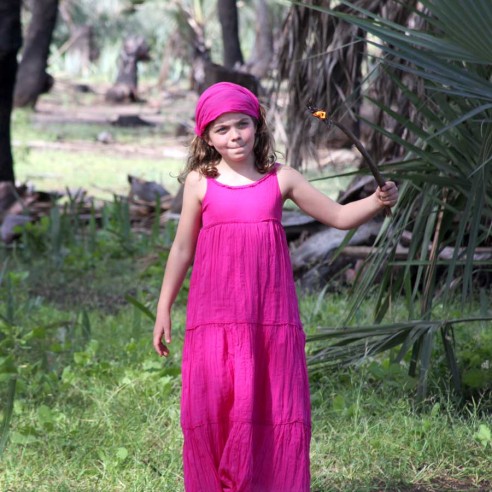 Robe longue d'été fuchsia - Robes longues été - Tortue de Mer