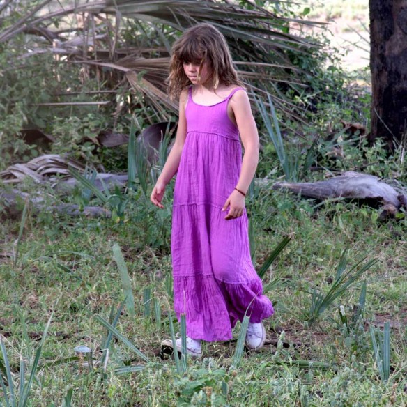 Robe longue été aubergine - Home - Tortue de Mer