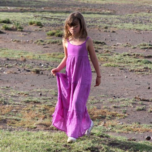 Robe longue été aubergine - Home - Tortue de Mer