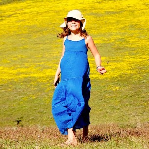 Robes longue d'été indigo - ENFANTS ET ADOS - Tortue de Mer 2