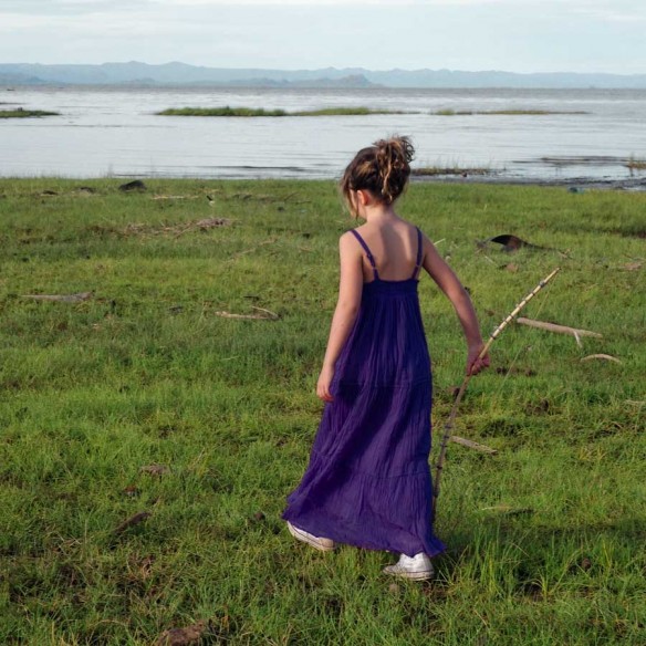 Robe longue d'été aubergine - Robes longues été - Tortue de Mer