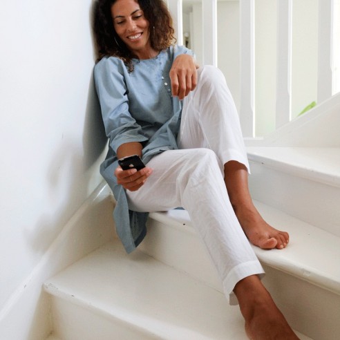 Cotton voile trousers - SAROUELS & TROUSERS - Tortue de Mer