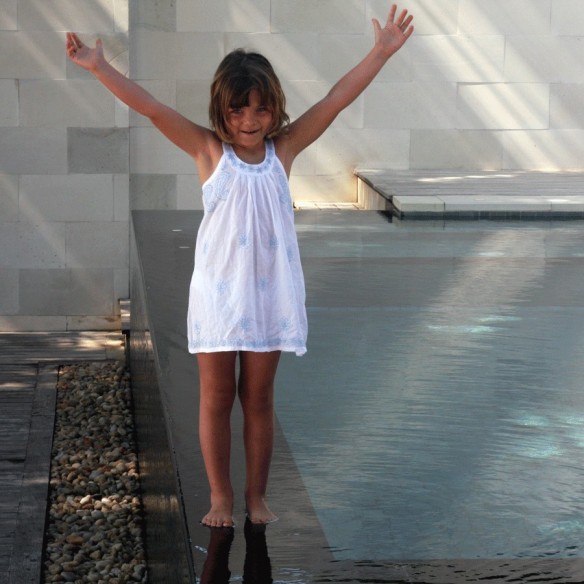 Short summer dress - WHITE KAFTANS - Tortue de Mer