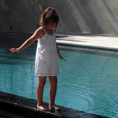 Short summer dress - WHITE KAFTANS - Tortue de Mer