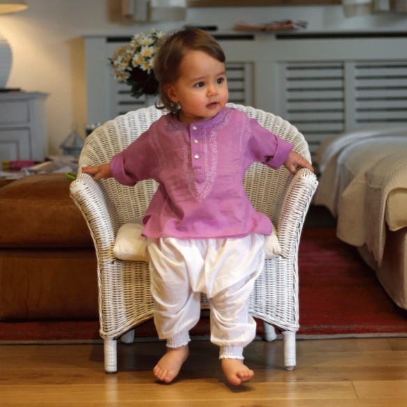 Tunique d'été brodée pour bébé - TUNIQUES - Tortue de Mer