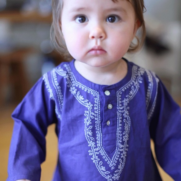 Tunique d'été brodée pour bébé - TUNIQUES - Tortue de Mer