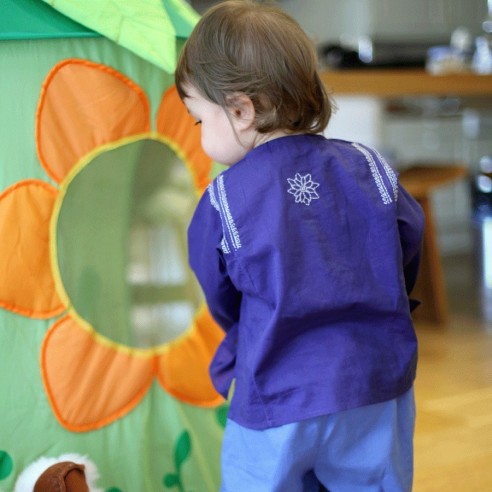 Tunique d'été brodée pour bébé - TUNIQUES - Tortue de Mer