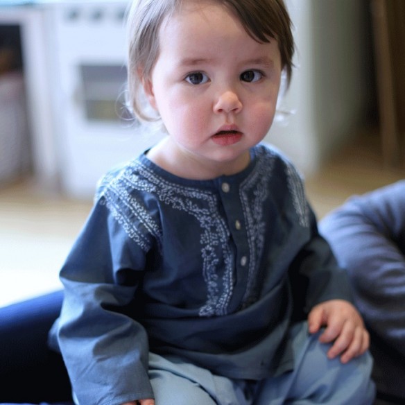 Tunique d'été brodée pour bébé - TUNIQUES - Tortue de Mer