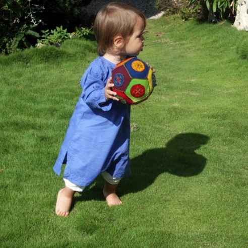Tunique longue brodée pour bébé - TUNIQUES - Tortue de Mer