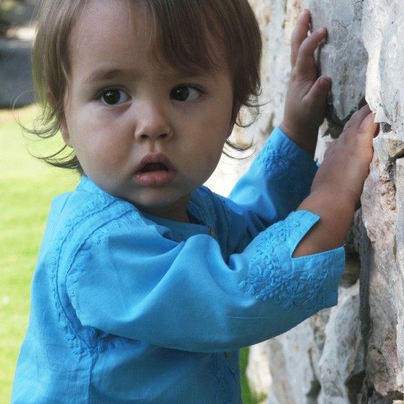 Tunique longue brodée pour bébé - TUNIQUES - Tortue de Mer