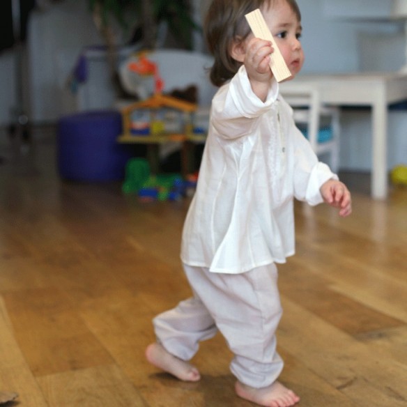 Sarouel en voile de coton pour bébé - SAROUELS ET PANTALONS - Tortue de Mer