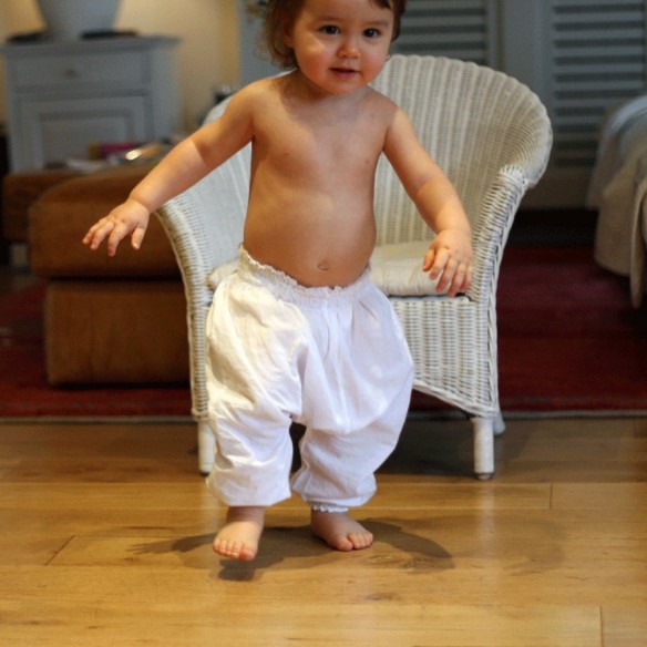 Sarouel en voile de coton pour bébé - SAROUELS ET PANTALONS - Tortue de Mer