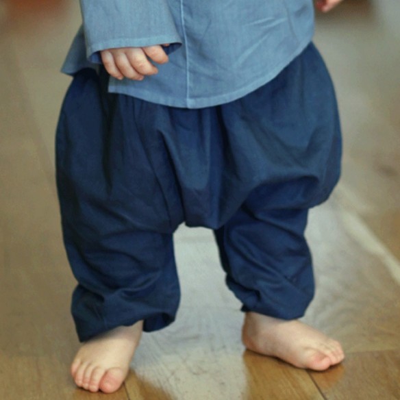 Sarouel en voile de coton pour bébé - SAROUELS ET PANTALONS - Tortue de Mer