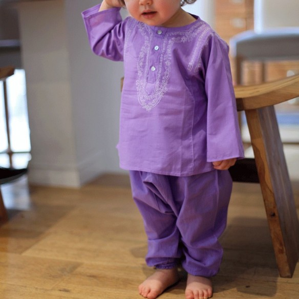 Sarouel en voile de coton pour bébé - SAROUELS ET PANTALONS - Tortue de Mer