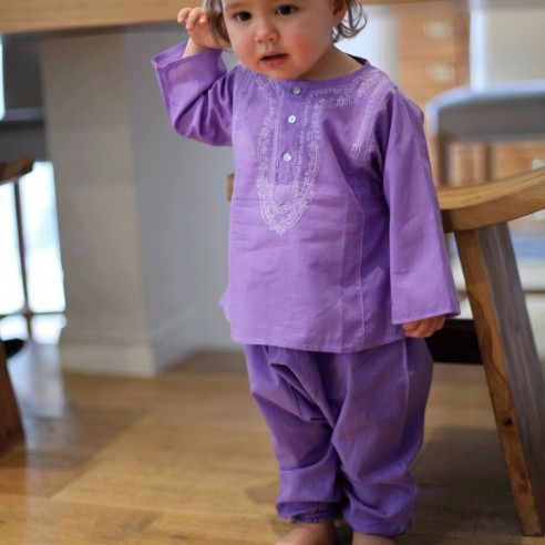 Sarouel en voile de coton pour bébé - SAROUELS ET PANTALONS - Tortue de Mer