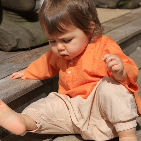 Sarouel bébé en coton - SAROUELS ET PANTALONS - Tortue de Mer