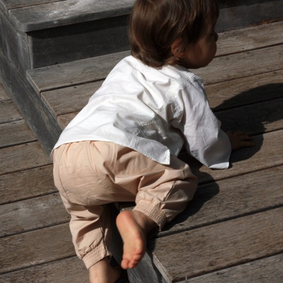 Sarouel bébé en coton - SAROUELS ET PANTALONS - Tortue de Mer