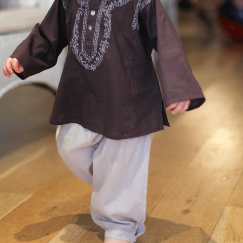 Pantalon bébé en coton - SAROUELS ET PANTALONS - Tortue de Mer