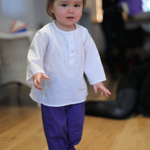 Pantalon bébé en coton - SAROUELS ET PANTALONS - Tortue de Mer