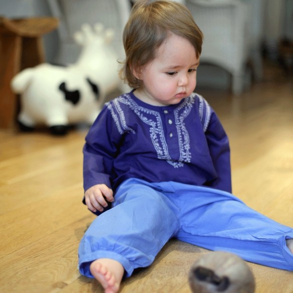 Pantalon bébé en coton - SAROUELS ET PANTALONS - Tortue de Mer